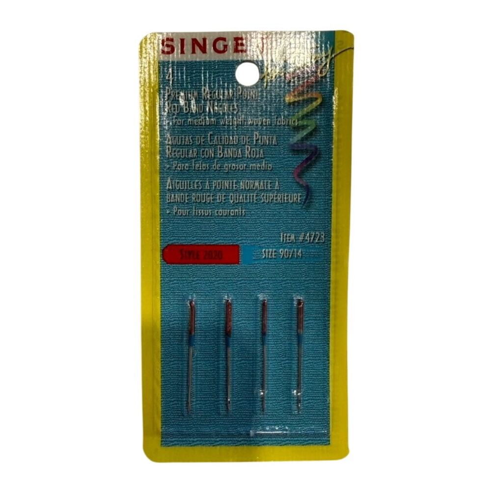 Singer Red Band Needles Style 2020 Size 90/14 4 Pack